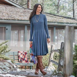 Sundance Blue Long-Sleeve Dress